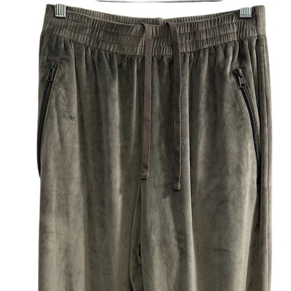 Skims Women's Gray Velour Wide-Leg High Rise Pull-On Pants Size S - Picture 3 of 9